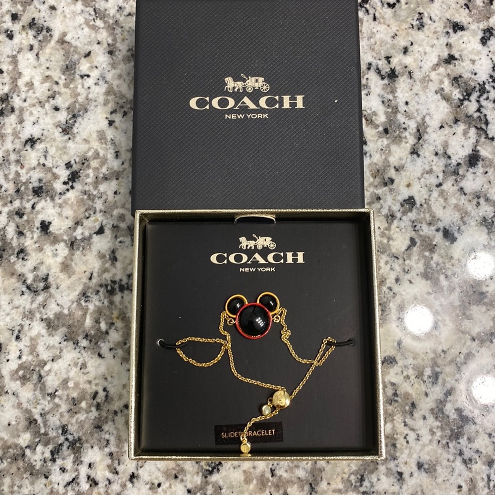 Coach Mickey Disney slider bracelet
